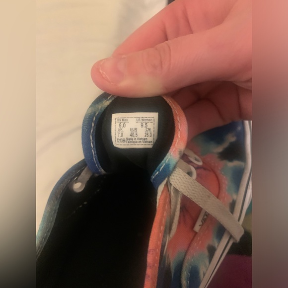 VANS Authentic Tie Dye Women's Size 9.5 - Picture 2 of 6